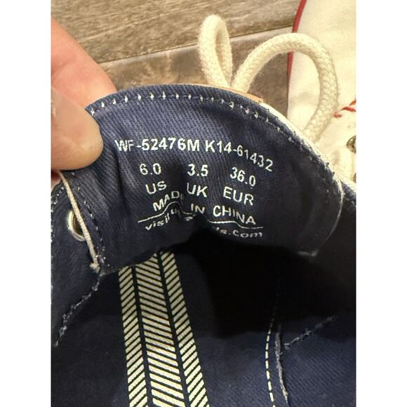 Keds Womens White Round Toe Lace Up Low Top Baseball Shoes Size 6 WF-52476M - Picture 9 of 10